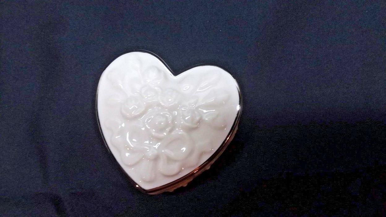 Lenox Small Heart Shape ~ Wedding Promises Collection ~ Trinket Box