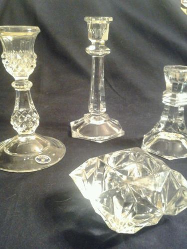 Lead Crystal Candlesticks 4 different styles