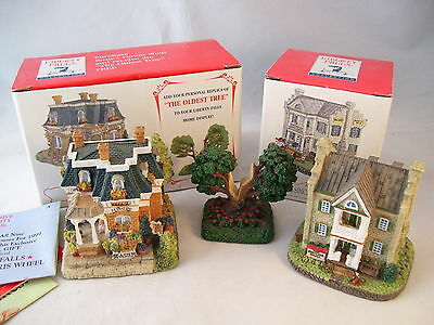 Liberty Falls Americana Collection 3 pc Sinclair Hotel Rosie's Flower Shop Tree