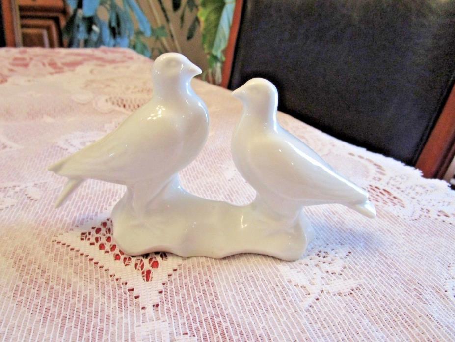 Vintage Haviland Limoges White Birds Figurine Signed & #'ed by Mary Haviland EXC
