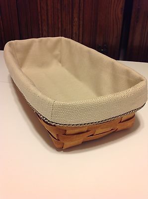 Bread Basket Liner from Longaberger Oatmeal Fabric