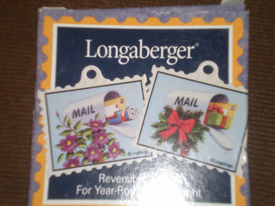 Longaberger Reversible Postage Stamp Basket Tie-On