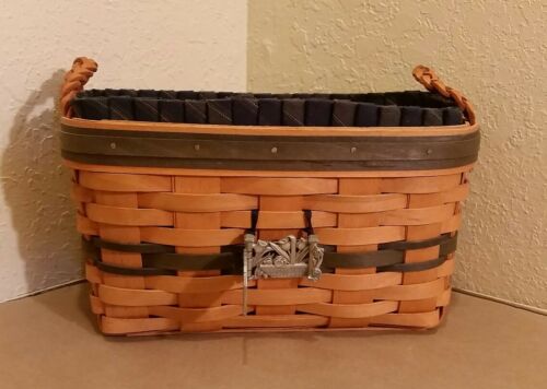 Longaberger 1997 Renewal Basket Collector's Club Liner Protector Tie On Pin Gate