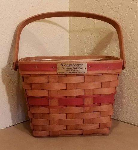 Longaberger 1989 Holiday Memory Basket Christmas Collection Protector Brochure