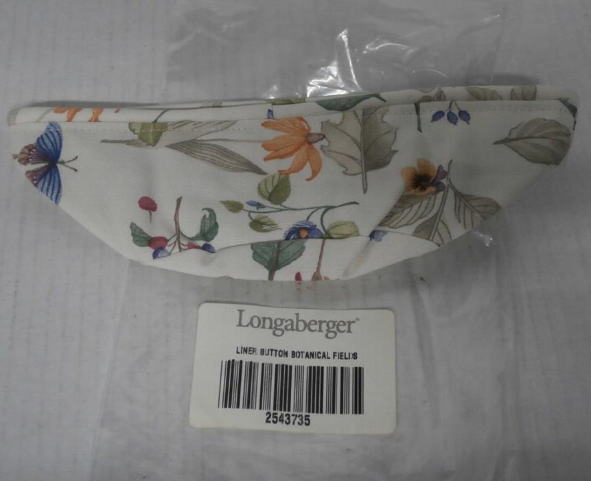 Longaberger Button Basket Botanical Fields Liner Only 2543735 - New - b1