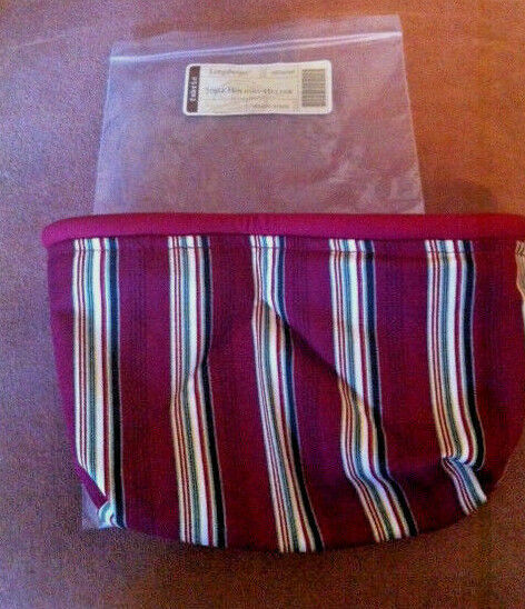 LONGABERGER  fabric liner Holiday Stripe for 2004 Holiday Helper Basket NEW