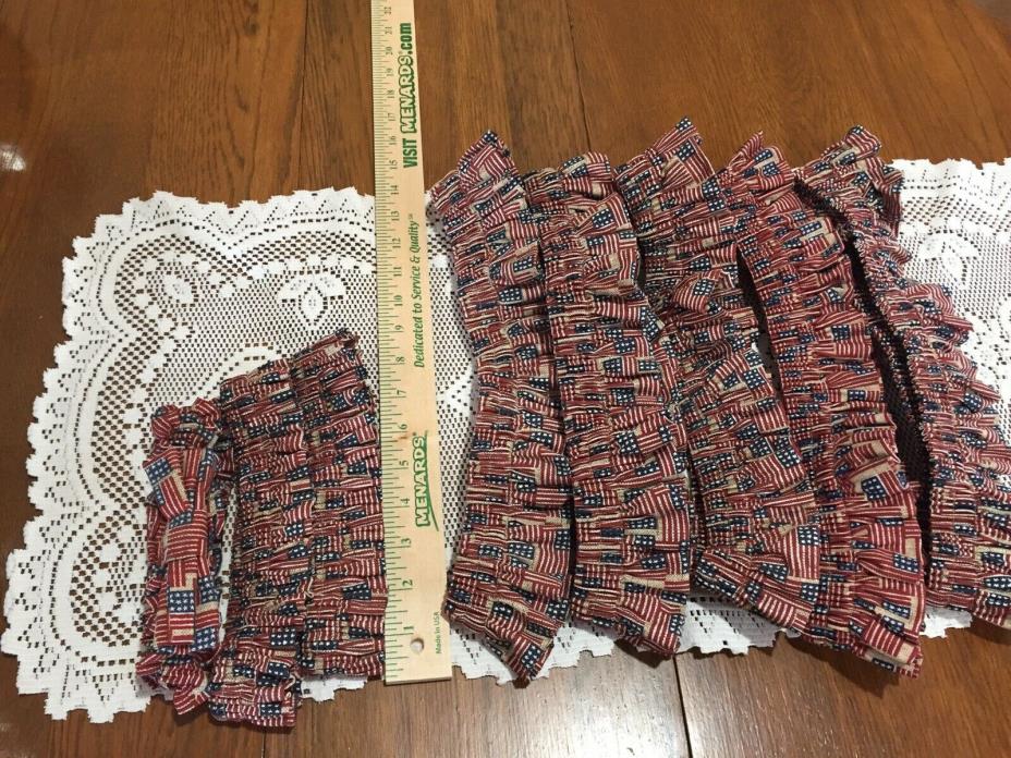 Longaberger Old Glory Garter Lot Bundle