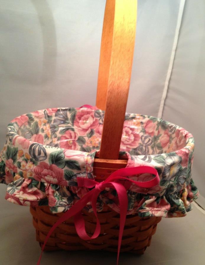 Longaberger Mother's Day Basket Combo w/ Protector  & Liner