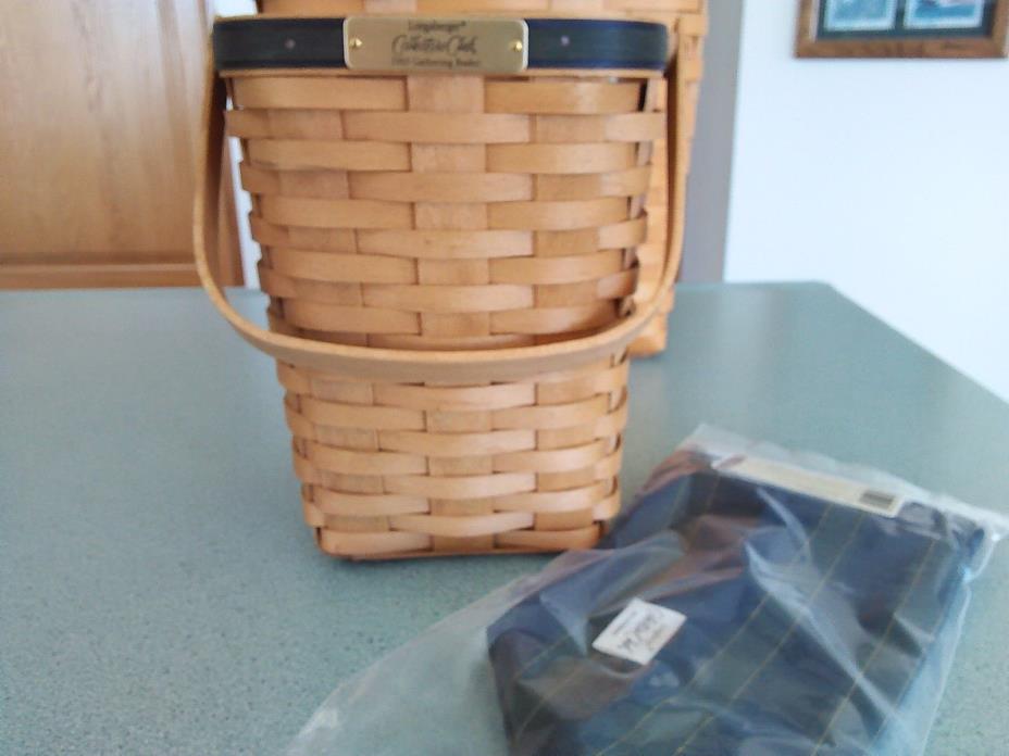 Longaberger Collector's Club 2003 Gathering Basket w/ liner, protector & box NEW
