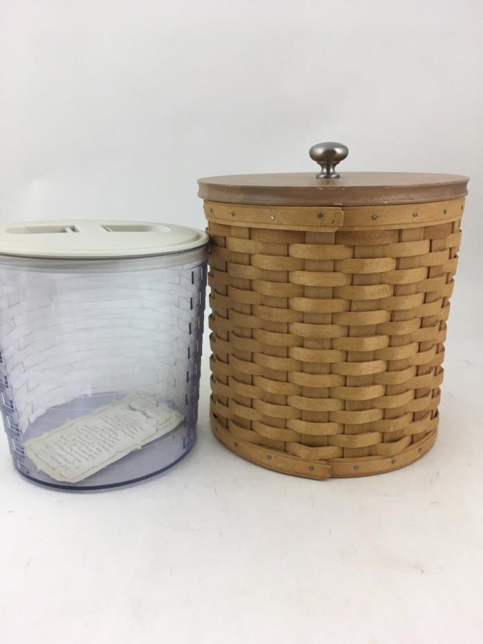Longaberger 2006 Large Canister Basket w Canister and Lid