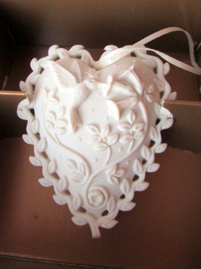 Vintage 1999 Margaret Furlong Heart Ornament 