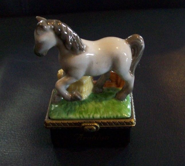 Midwest PHB Arabian Horse Trinket Hinged Box w. Trinket