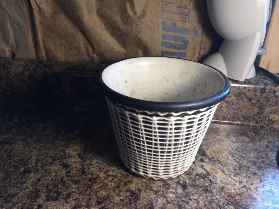 Vintage Napco Black Planter