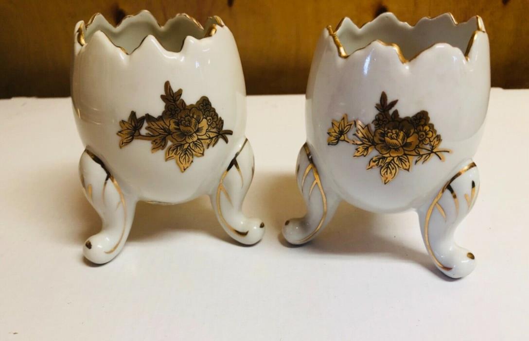2 Cracked Egg  With Three Legs  Napcoware