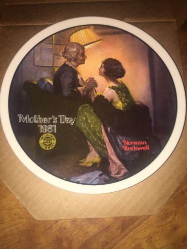 Norman Rockwell Mothers Day Plate Knowles 1981 After the Party Vintage