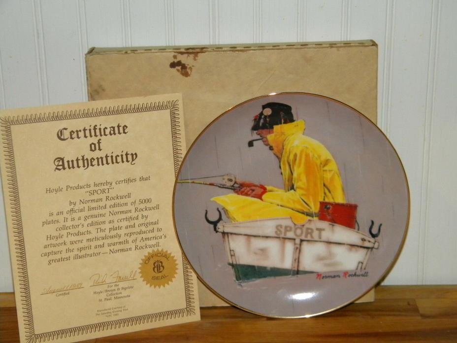 1984 Norman Rockwell Collectible Plate 