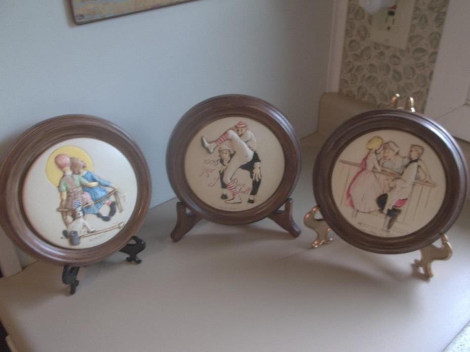 Norman Rockwell Plates (Lot of 3) 7 1/4