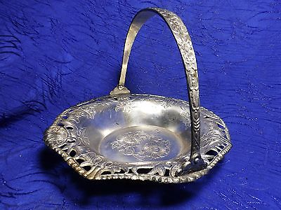 Silver Plated Basket Occupied In Japan 7.5