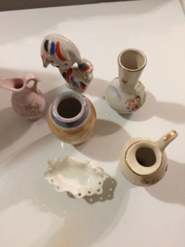 Japan/Made In Occupied Japan Figurines & Mini Pitchers Junk Drawer Lot