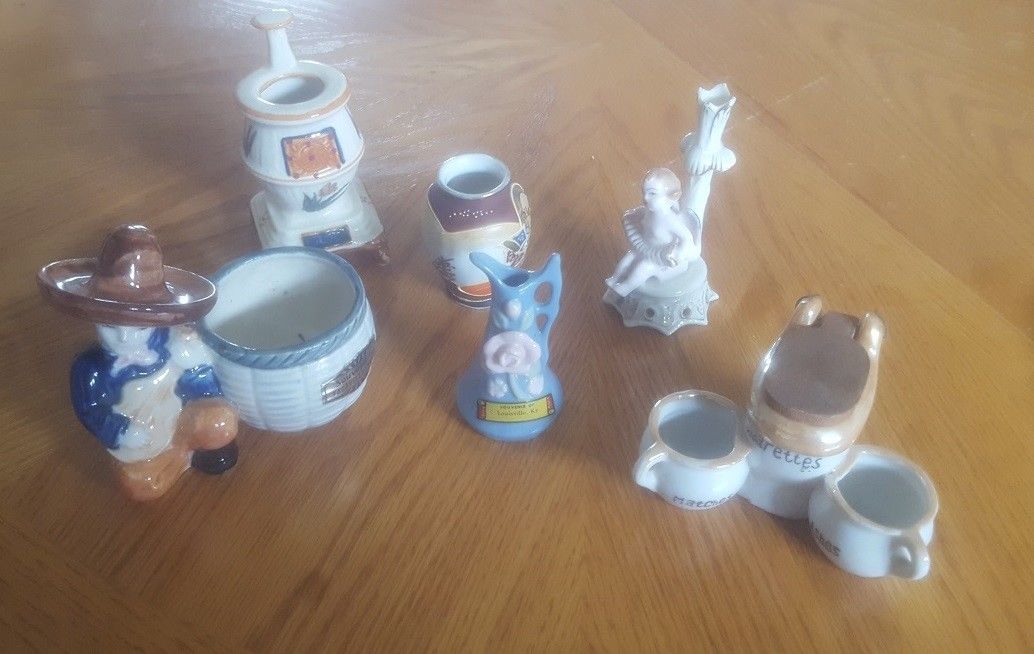 Lot of 6 Vintage Porcelain Figures made in Occupied Japan