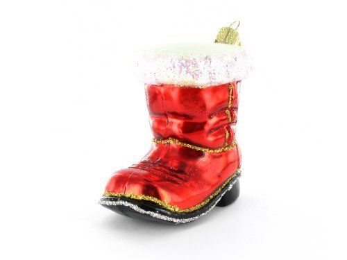 Merck Family's Old World Christmas Santa's Boot Ornament NEW 32060