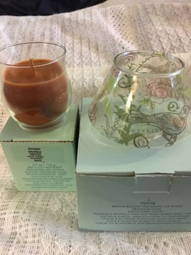 Partylite Mini Jar Candle With Shade Gingerbread NEW