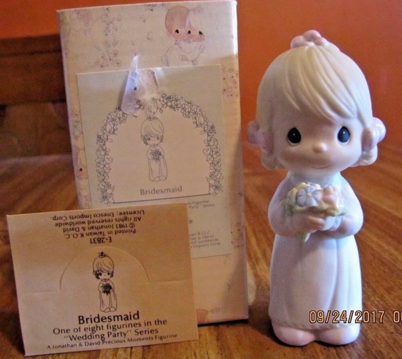 1983 Enesco Precious Moments Jonathan & David Porcelain 