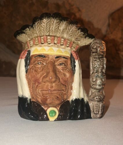 1960 Royal Doulton “North American Indian” Toby Mug/Jug, D6665 4”