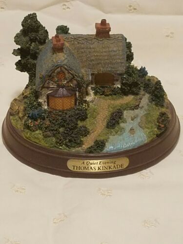 Thomas Kinkade,  A Quiet Evening Lighted Cottage Collection, Retired