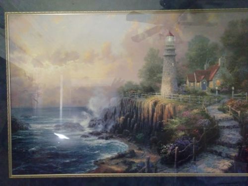 Thomas Kinkade Light of Peace Seaside Memories III Framed Lithograph 1142/3350