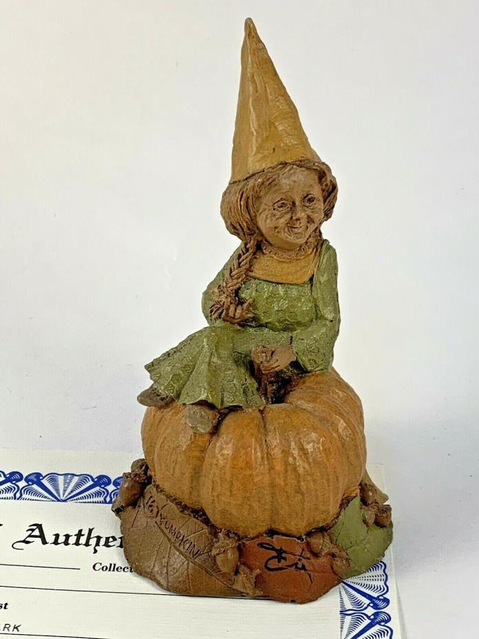 Pumpkin 1986 TOM CLARK Signed GNOME Figurine 1128 COA         11
