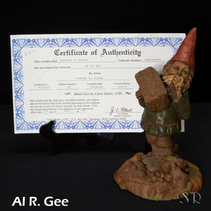Al R. Gee -  Tom Clark Gnomes Cairn Studio w/COA