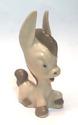 Early 1950's WADE England Whimsey Porcelain Figurine Cheerful Charlie the Donkey