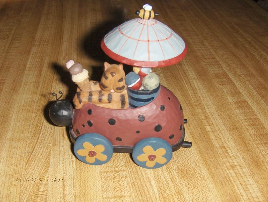 NEW Williraye Studios Beach Buggy - Cat in Lady Bug go cart #7785