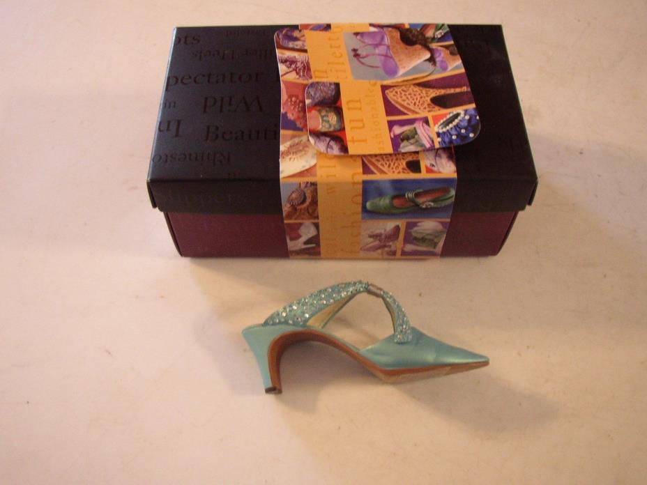 2000 JUST THE RIGHT SHOE 25064 SOCIETY SLIDE RAINE WILLITTIS SHOE BOX NO DAMAGE