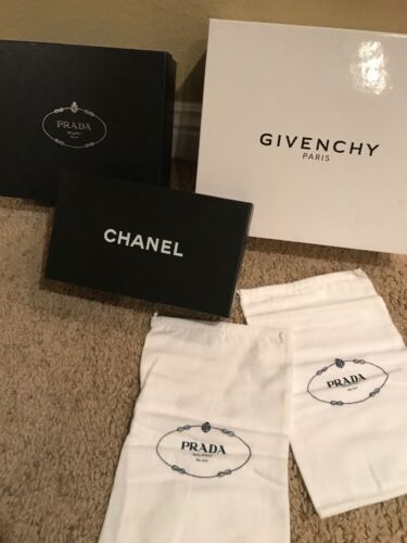 Prada Givenchy Chanel shoe box LOT