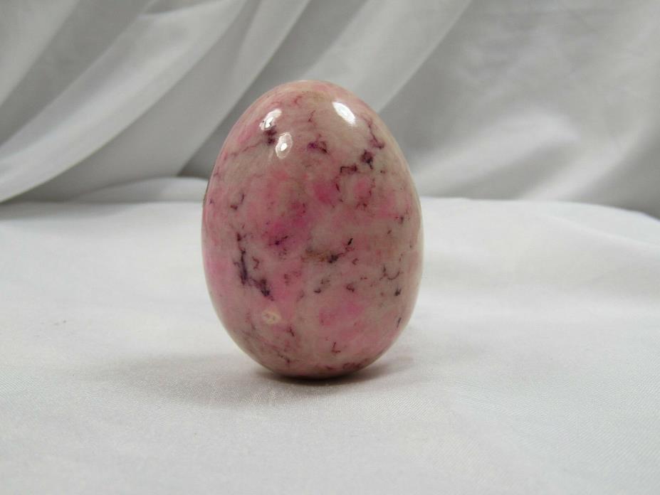 PINK Vintage Decorative Marble Stone Alabaster Easter Egg MADE IN ITALY