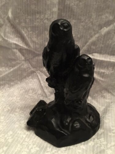 figurine owls.  Crafted in Canada with Canadian coal.  6.5 inches