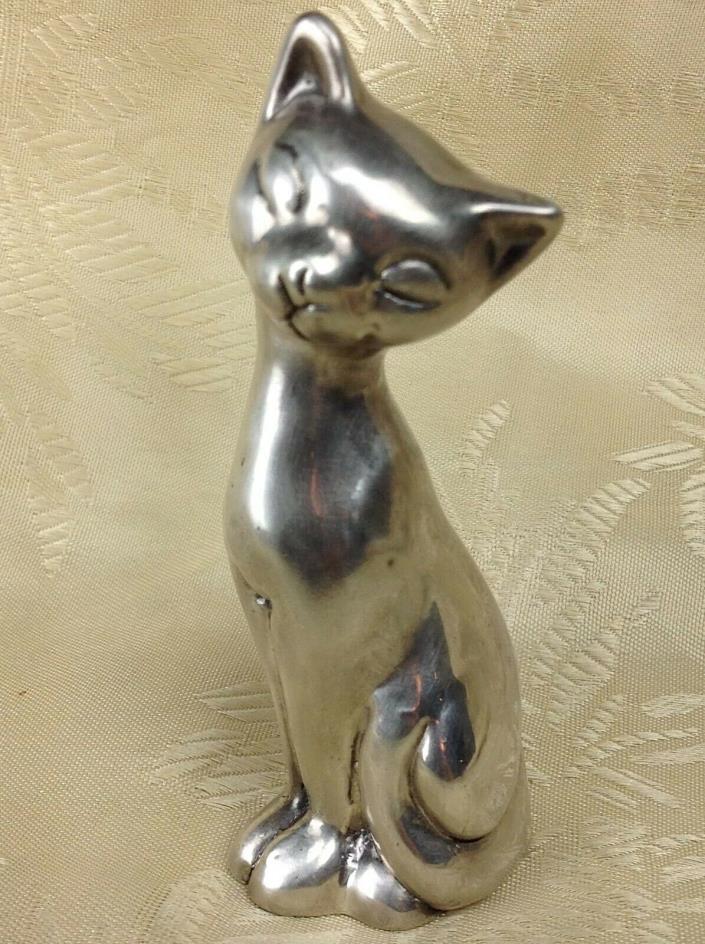 Vintage 925 Silver Cat Kitty Feline Mini Figurine 88.8g