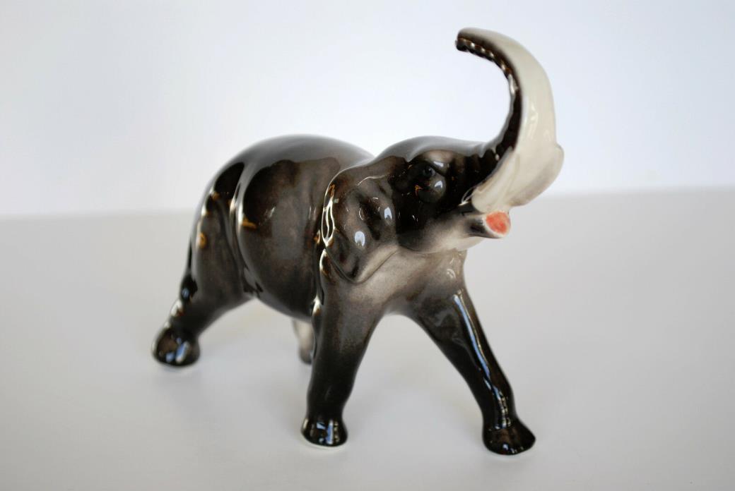 PORCELAIN Figurine ELEPHANT.Hand Painted