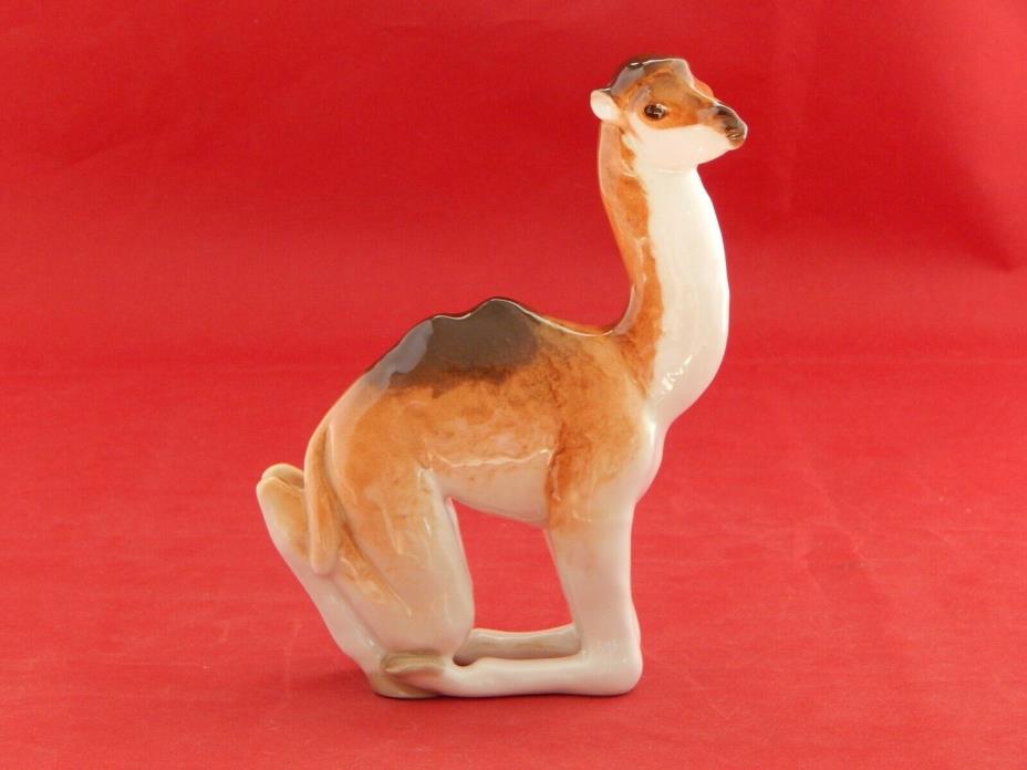 LOMONOSOV,USSR. FIGURINE OF A YOUNG CAMEL.6 1/2 INCHES TALL.