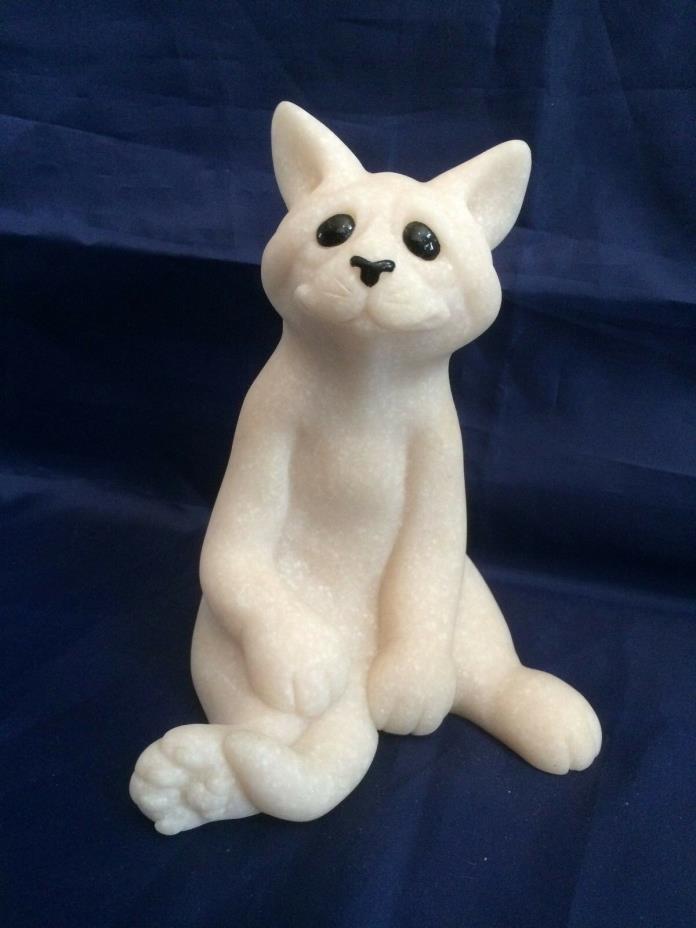 Quarry Critters Charley Cat Figurine Stone Second Nature Designs 6 