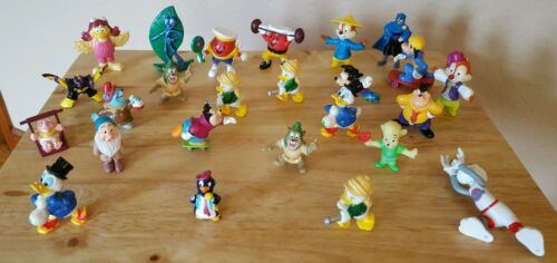 Vintage lot of 24 mixed Plastic Collectible figurines including Goof Troops more