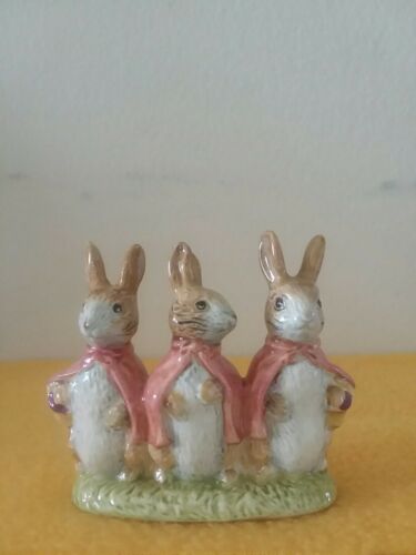 BEATRIX POTTER'S By BESWICK Pottery FLOPSY MOPSY And COTTONTAIL FIGURINE 1954