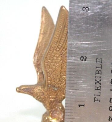 Solid Brass Eagle Paperweight Figurine 3