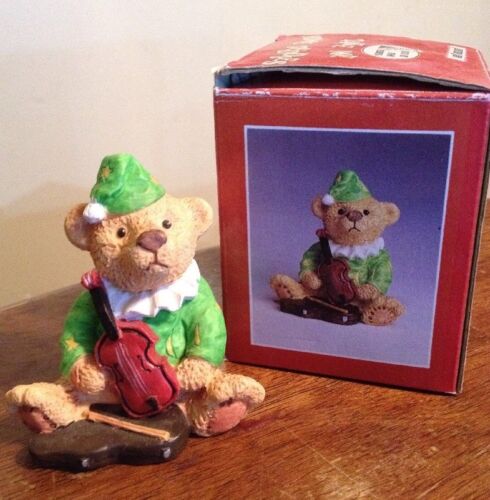 Take Me Home Teddies JESTER JIM Teddy Bear Figurine VIOLIN PLAYER 1995
