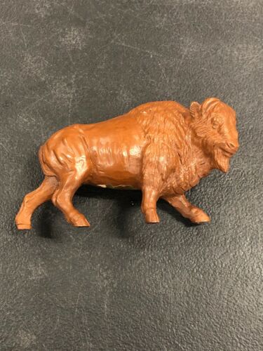 Vintage MCM Red Mill MFG. Bison Buffalo Figurine Handcrafted USA