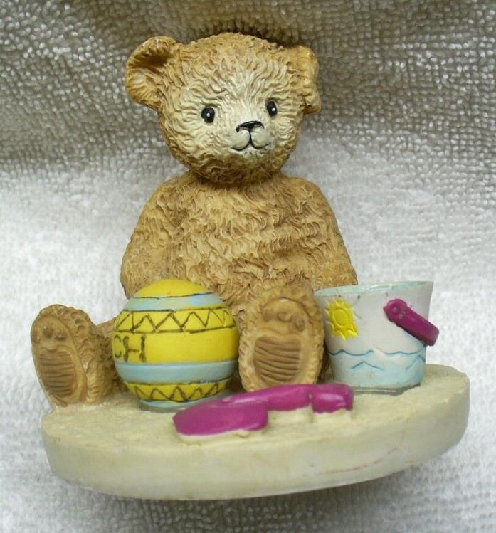 Vtg 1992 TENDER TEDDY BEARS-Play Time Beach-Bear Figurine by Henry Wedemeyer