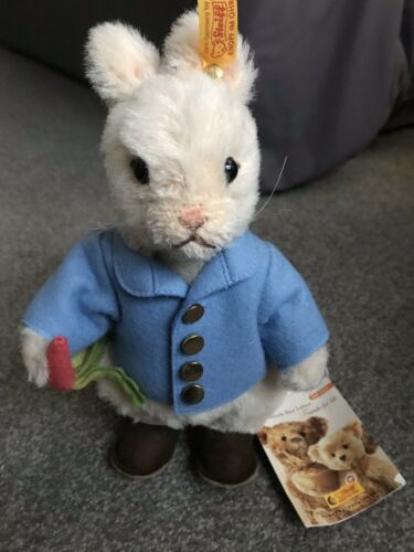 Steiff 8” Peter Rabbit Alpaca Teddy Bear EAN 354755 Mint W/Tag No Res