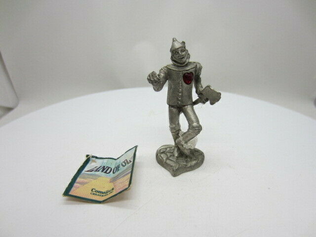 Vintage Wizard of Oz Tin man Figurine Comstock 1997